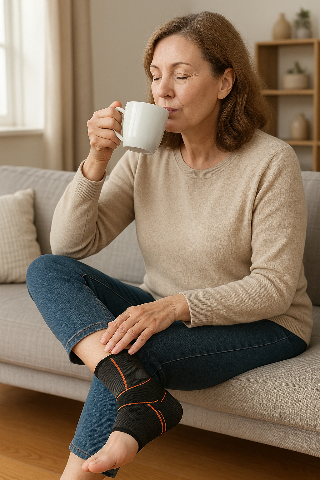 GripBrace™ Compression Ankle Sleeve - Support & Comfort